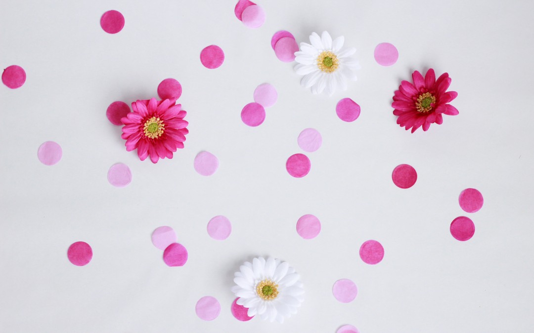 Romantic Flowers and Polka Dots